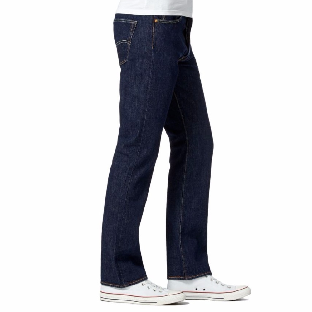 Levi's 501 Men's Straight Leg Blue Jeans Sz 30x30 - Picture 2 of 3
